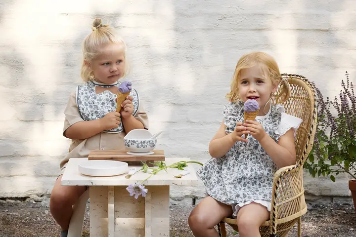 Нагрудник для годування Elodie Details Baby Bib Garden Leo Toile Bow — Photo 5