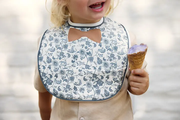 Нагрудник для годування Elodie Details Baby Bib Garden Leo Toile Bow — Photo 4