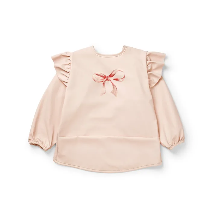 Нагрудник з рукавами для годування Elodie Details Longsleeved Baby Bib Rosy Bow — Photo 8