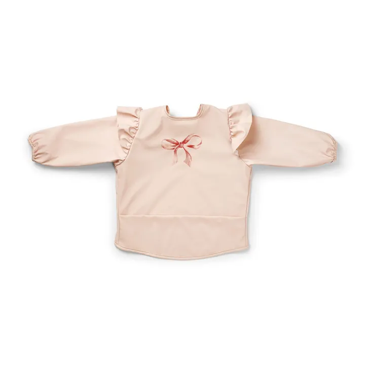 Нагрудник з рукавами для годування Elodie Details Longsleeved Baby Bib Rosy Bow — Photo 6