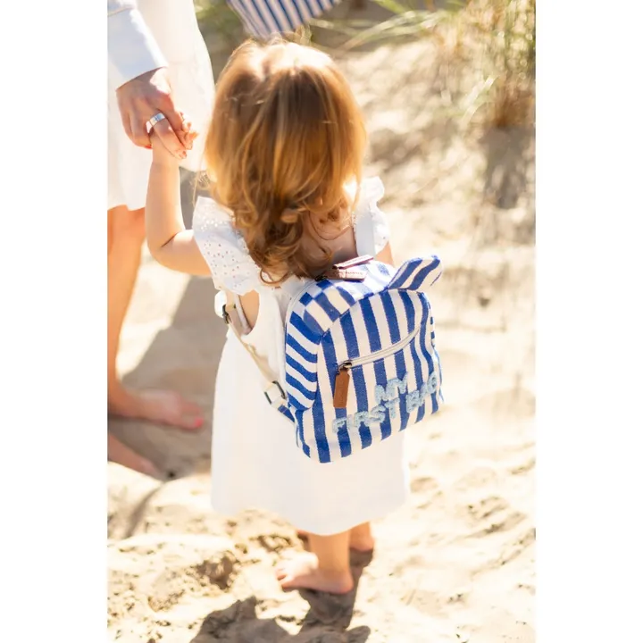 Рюкзак дитячий Childhome My first bag stripes electric blue, арт. CWKIDBSTBL — Photo 16