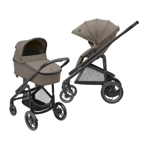 Коляска універсальна 2 в 1 MAXI-COSI Plaza+ Luxe Twillic Truffle — Photo 4
