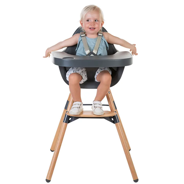 Стілець для годування Childhome Evolu 2 з бампером natural/anthracite, арт. CHEVOCHNA — Photo 23