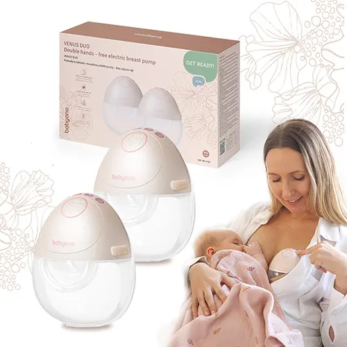 Молоковідсмоктувач подвійний VENUS DUO без використання рук /"Babyono"