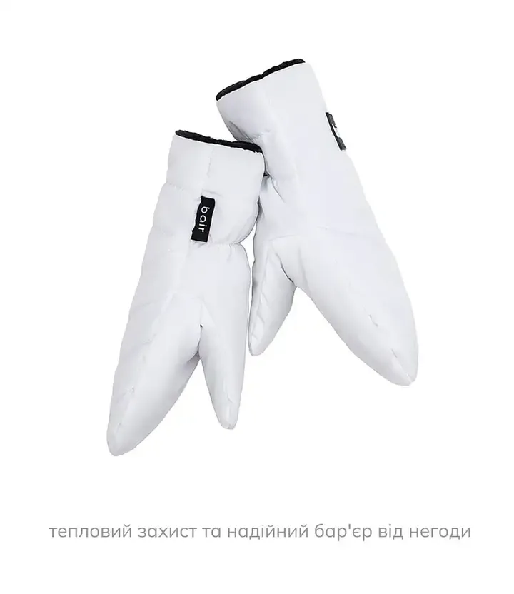 Зимові рукавиці на коляску Bair Cozy Mitts White Swan — Photo 6