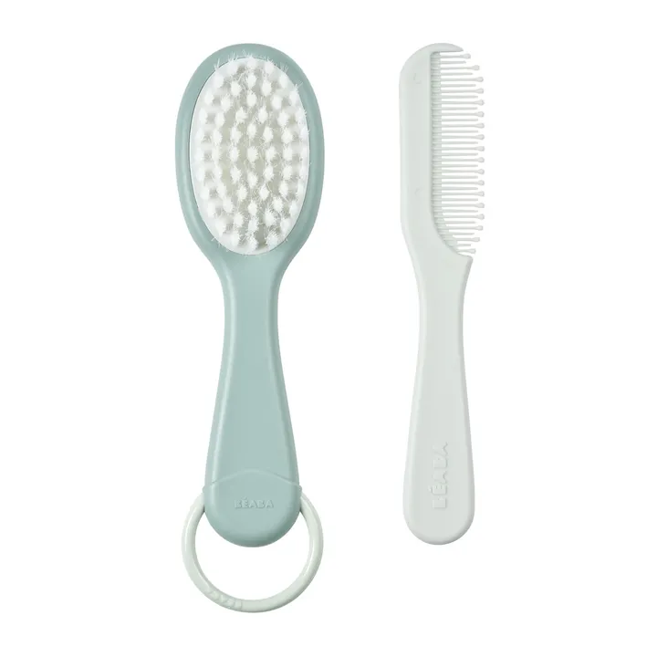 Набір гребінь + щітка Beaba зелений, арт. 920366 — Photo 8