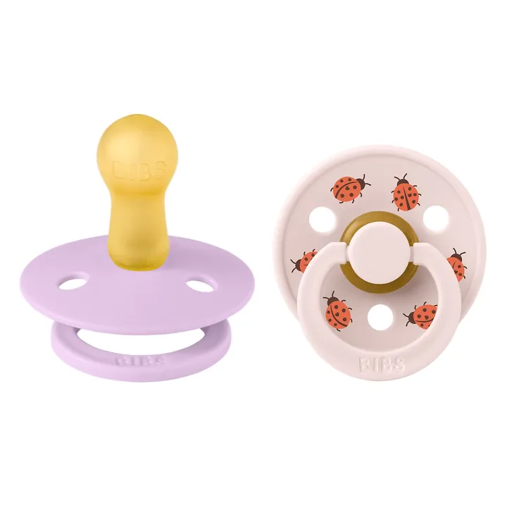 Пустушка Studio Colour 2 PACK Latex Round (кругла) Ladybug – Violet Sky Mix (2 в упаковці) 6-18 міс. — Photo 5