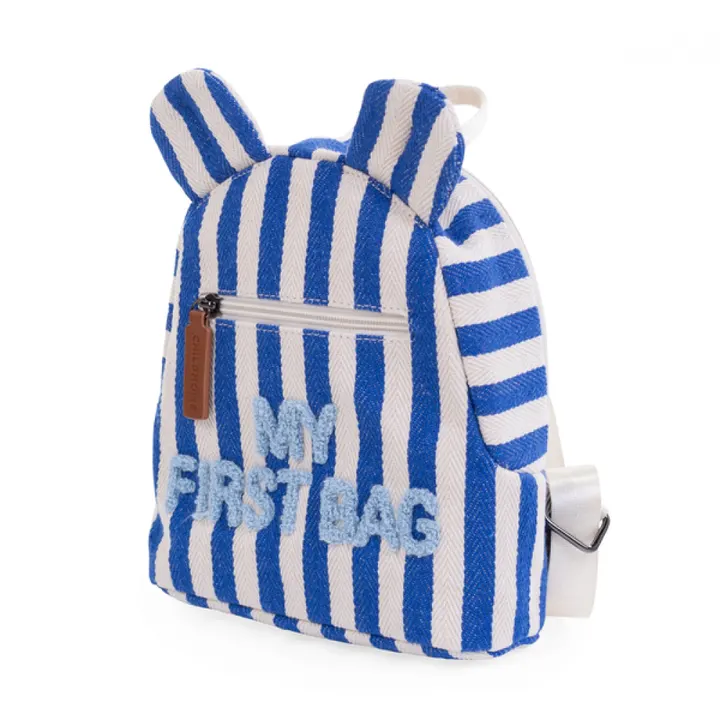 Рюкзак дитячий Childhome My first bag stripes electric blue, арт. CWKIDBSTBL — Photo 18