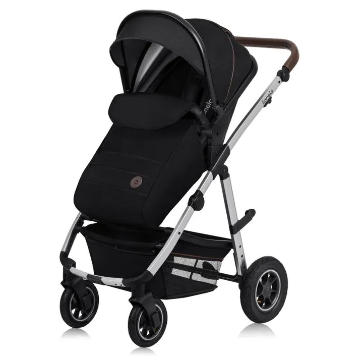 Універсальна коляска 2 в 1 Lionelo AMBER BLACK SILVER — Photo 8