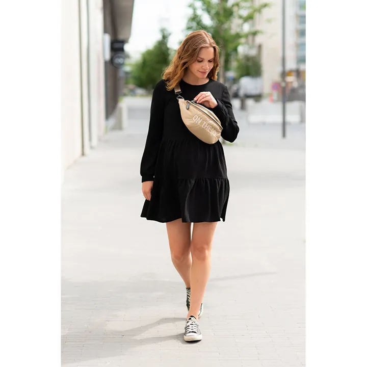 Сумка через плече Childhome Banana bag puffered beige, арт. CWBANAPBE — Photo 29