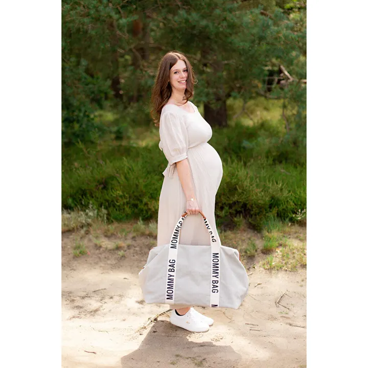Сумка Childhome Mommy bag Signature canvas off white, арт. CWMBBSCOW — Photo 19