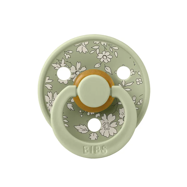 Пустушка BIBS x Liberty Colour Latex Round (кругла) – Capel Sage / Cloud Mix (2 в упаковці) 0-6 міс. — Photo 7