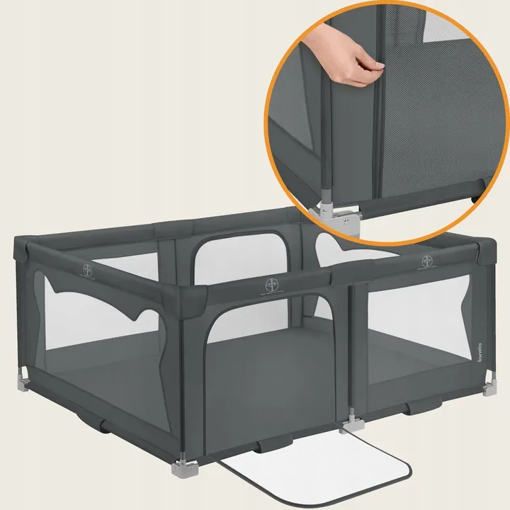 Манеж Lionelo FLORENCE EASY FOLD GREY GRAPHITE — Photo 6