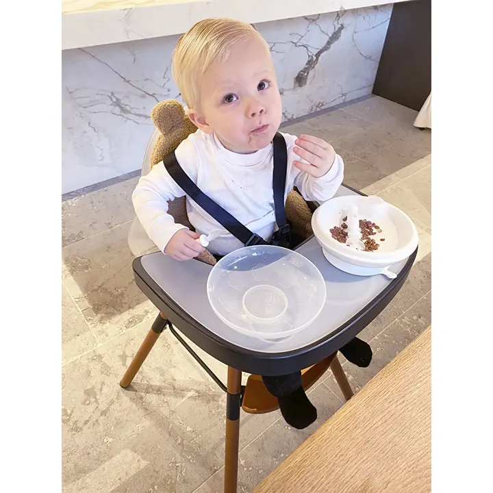 Стілець для годування Childhome Evolu 2 з бампером nut/frosted, арт. CHEVOCHFR — Photo 25