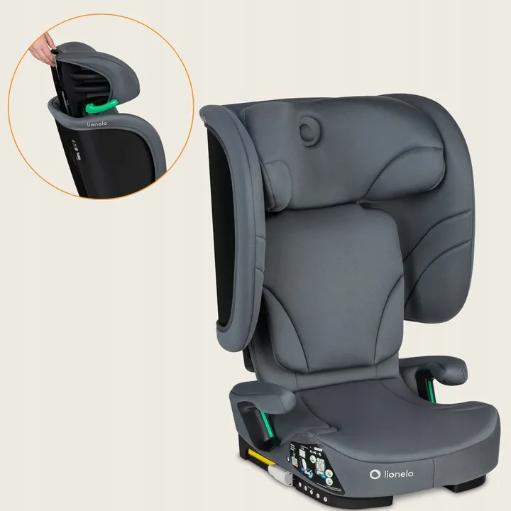 Дитяче автокрісло Lionelo ORIN I-SIZE GREY GRAPHITE — Photo 9