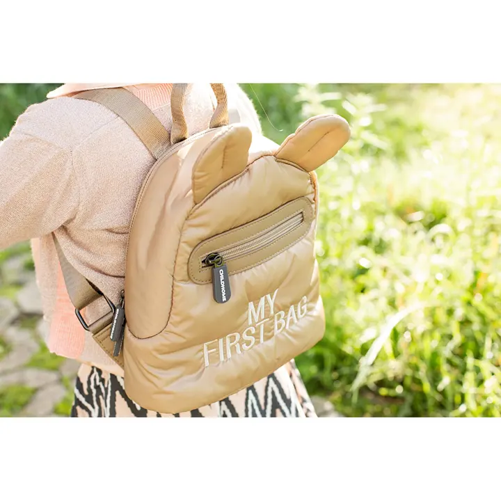Рюкзак дитячий Childhome My first bag puffered beige, арт. CWKIDBPBE — Photo 24