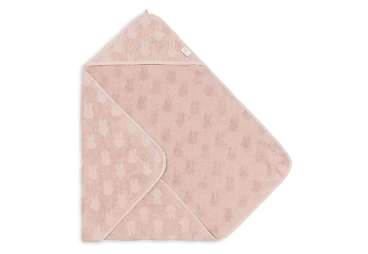 Рушник з капюшоном Jollein Terry 75×75 Miffy жаккард, дика троянда — Photo 6