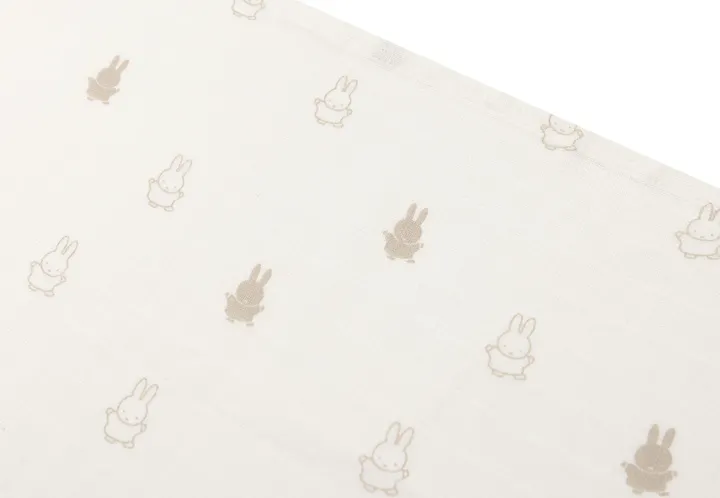Муслінові пелюшки Jollein 70×70 Happy Miffy, нуга, 3 шт. — Photo 6