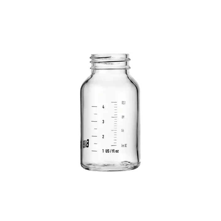 Скляна дитяча пляшечка BIBS Glass Baby Bottle Body 120 мл (повільний потік) — Photo 6