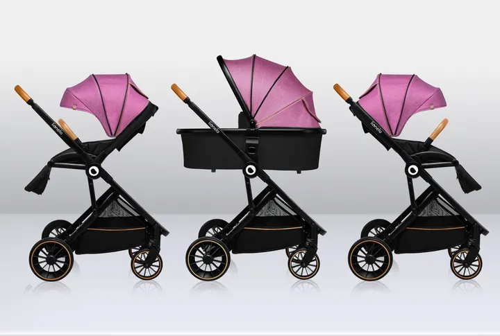 Універсальна коляска 3 в 1 Lionelo RIYA PINK VIOLET — Photo 5