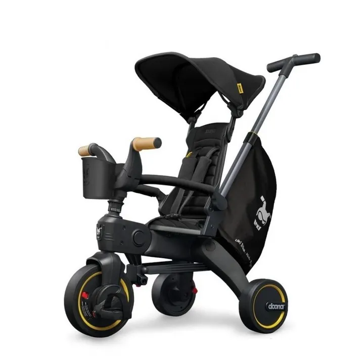 Складний триколісний велосипед Doona Liki Trike S5 /Nitro Black — Photo 7