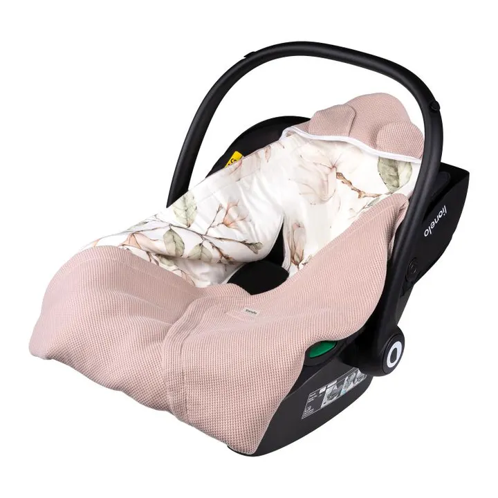 Покривало Lionelo TRAVEL SWADDLE BLANKET PINK FLOWER — Photo 4
