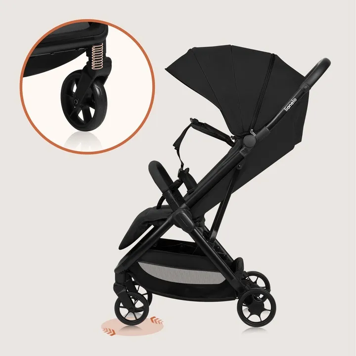 Прогулянкова коляска Lionelo JULIE AIR BLACK ONYX — Photo 8