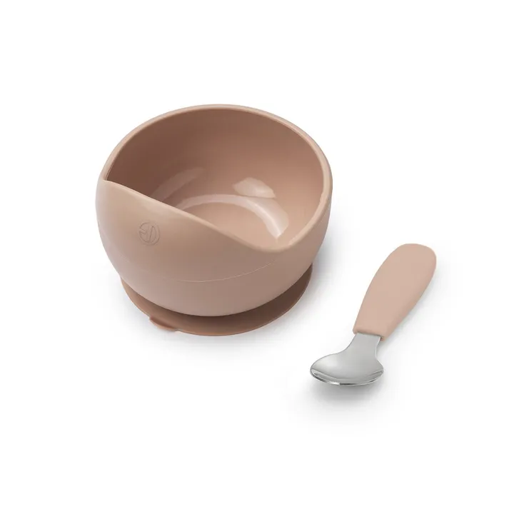 Набір для годування Elodie Details Silicone Bowl Set Blushing Pink — Photo 2