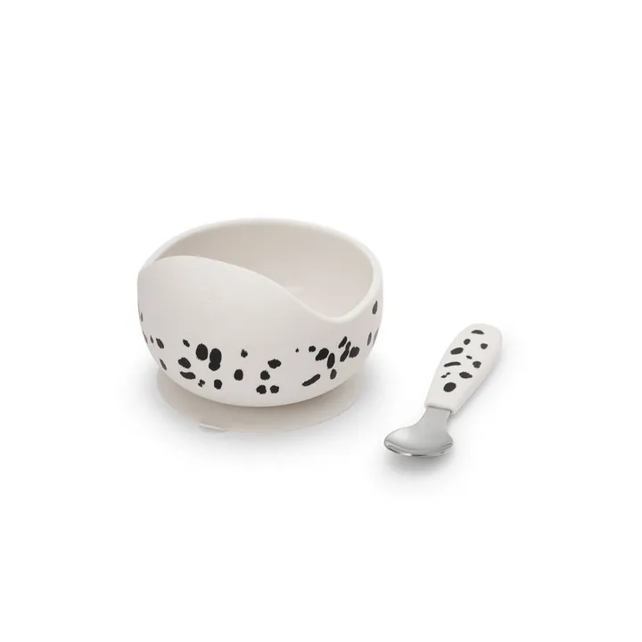 Набір для годування Elodie Details Silicone Bowl Set Dalmatian Dots — Photo 4