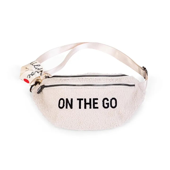 Сумка через плече Childhome Banana bag teddy white, арт. CWBANATW — Photo 11