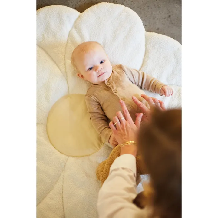 Килимок ігровий Childhome Flower 110 см білий/жовтий, арт. CCPMFL — Photo 8