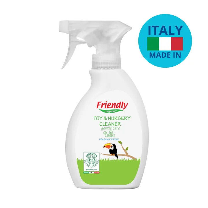 Органічний очищаючий засіб для дитячої кімнати та іграшок Friendly Organic 250 мл — Photo 9