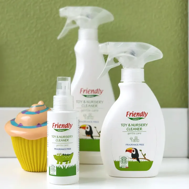 Органічний очищаючий засіб для дитячої кімнати та іграшок Friendly Organic 250 мл — Photo 15