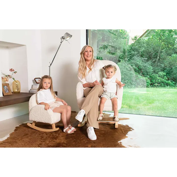 Крісло - гойдалка дитяче Childhome teddy white, арт. RCKTOW — Photo 22