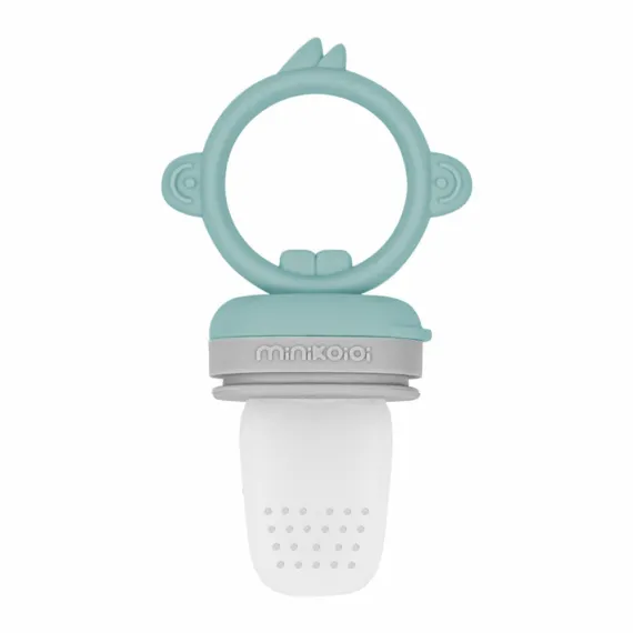 Ніблер силіконовий MinikOiOi Pulps - Aqua Green / Powder Grey