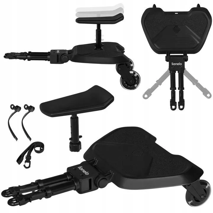 Підніжка з сидінням для коляски Lionelo BUGGY BOARD BLACK ONYX — Photo 7
