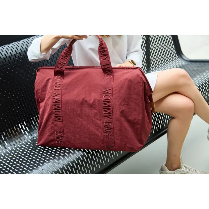 Сумка Childhome Mommy bag Signature burgundy, арт. CWMBBSUBU — Photo 23