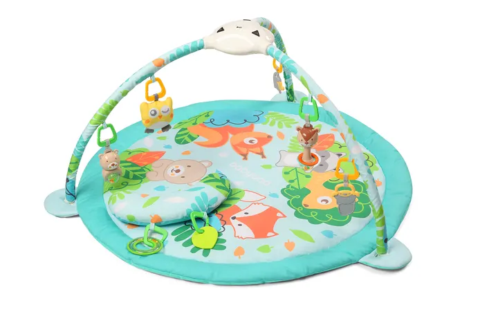 Розвиваючий килимок з проектором "Лісові друзі" (100 см x100 см) "BabyOno"