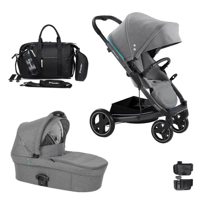 Люлька до коляска X-lander X-Pram Light 2.0 - Azure Grey — Photo 14