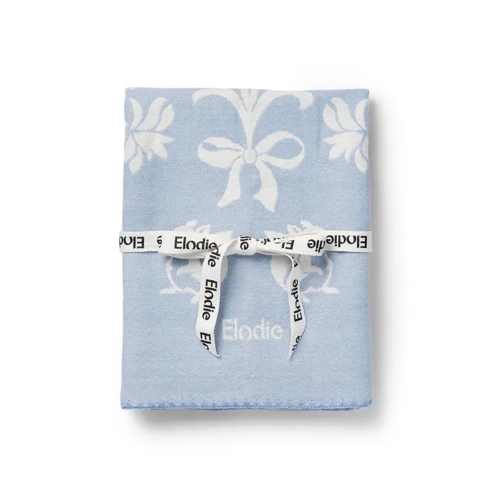 Плед Elodie Details Jacquard Blanket Blueberry Blue — Photo 7