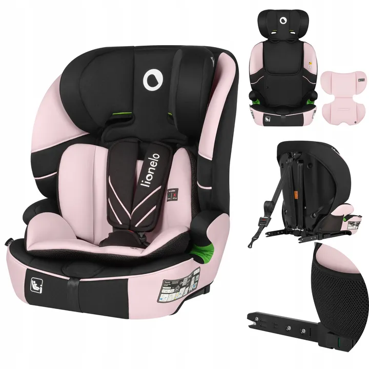 Дитяче автокрісло Lionelo LEVI FIX I-SIZE PINK BABY — Photo 7
