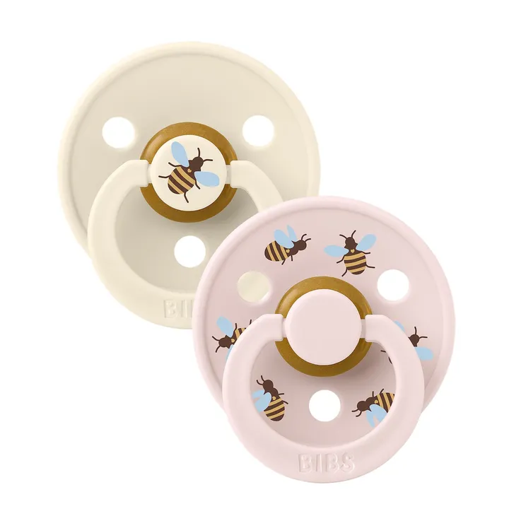 Пустушка Studio Colour 2 PACK Latex Round (кругла) Bumblebee – Ivory Mix (2 в упаковці) 0-6 міс. — Photo 6