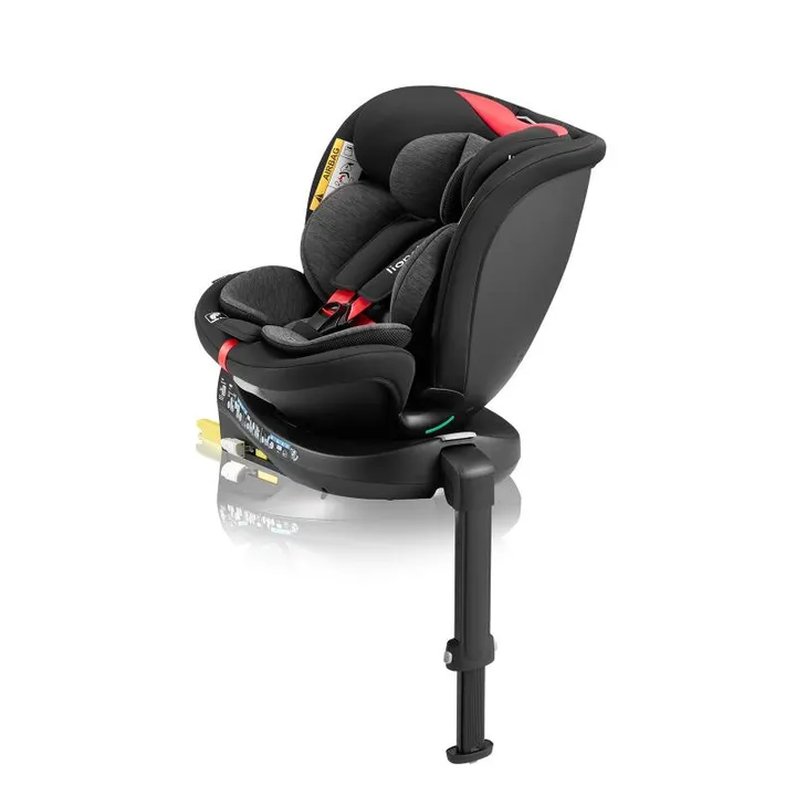 Дитяче автокрісло Lionelo NAVY I-size BLACK RED — Photo 7