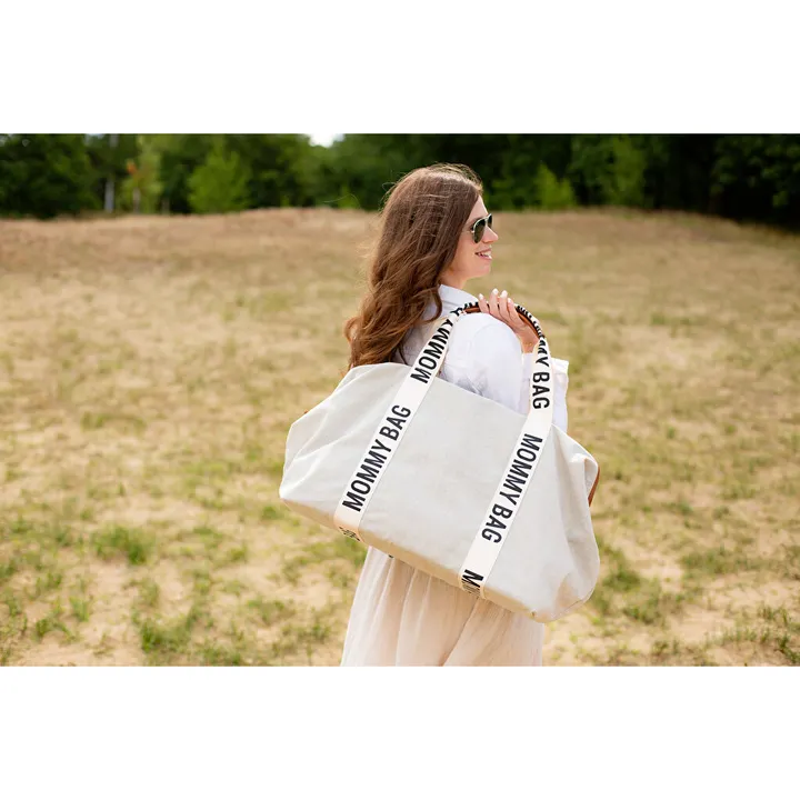 Сумка Childhome Mommy bag Signature canvas off white, арт. CWMBBSCOW — Photo 23