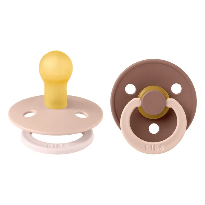 Пустушка Studio Colour 2 PACK Fusion Latex Round (кругла) – Blush Woodchuck mix (2 в упаковці) 18міс.+ — Photo 5