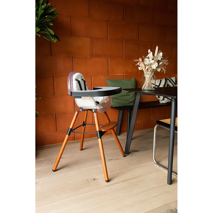 Стілець для годування Childhome Evolu 2 з бампером nut/frosted, арт. CHEVOCHFR — Photo 19