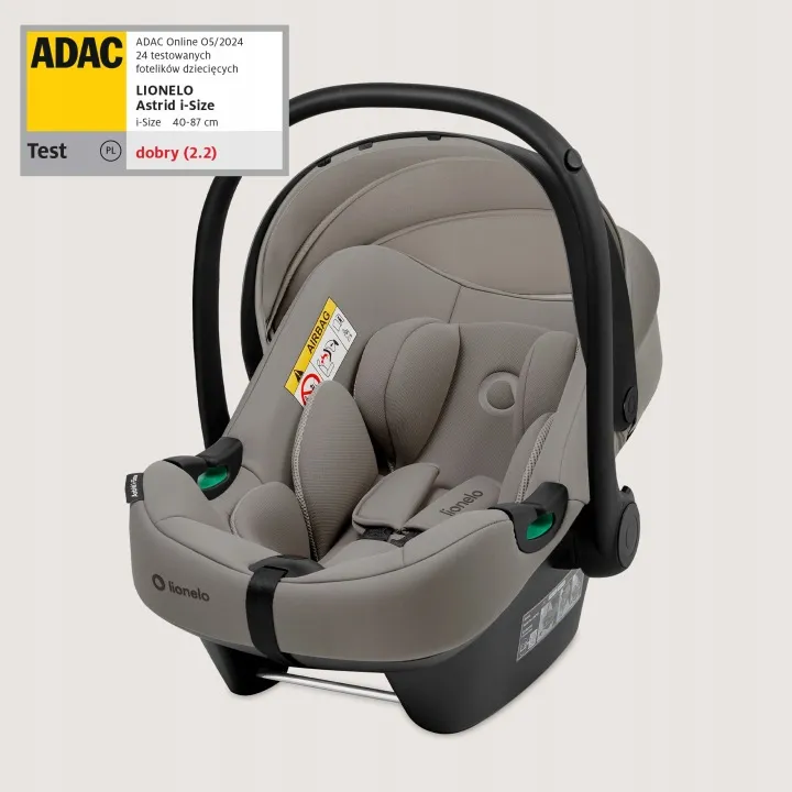 Дитяче автокрісло Lionelo ASTRID I-SIZE BEIGE TAUPE — Photo 5