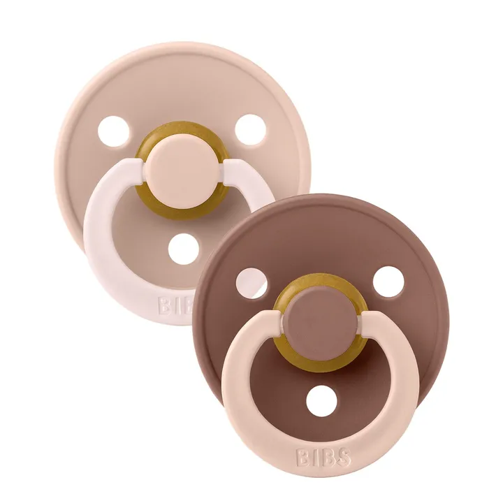 Пустушка Studio Colour 2 PACK Fusion Latex Round (кругла) – Blush Woodchuck mix (2 в упаковці) 18міс.+ — Photo 6