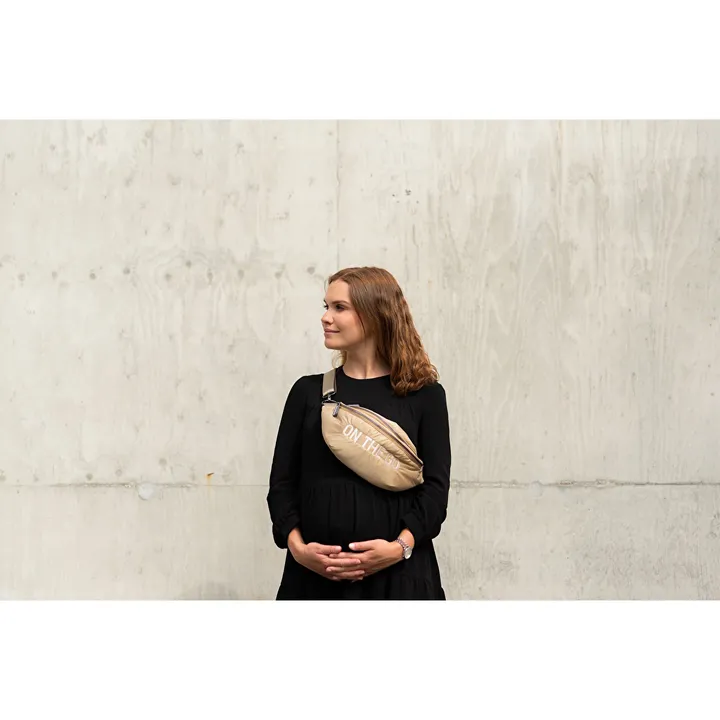 Сумка через плече Childhome Banana bag puffered beige, арт. CWBANAPBE — Photo 27