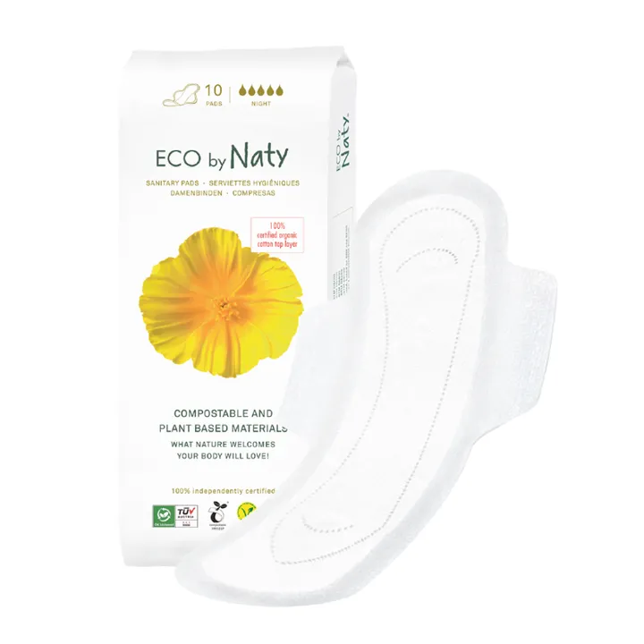 Органічні прокладки Eco by Naty Night 10 шт — Photo 10